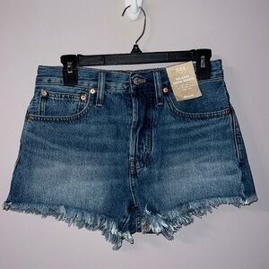 NWT Madewell blue Jean shorts relaxed denim short W24